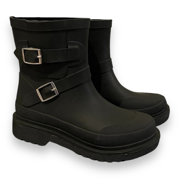 Chooka Women's Waterproof Moto Mid Boot Rain size 6 - Picture 2 of 6